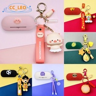 For Sony WF-C700N Case Cute Piggy Keychain Pendant Sony WF-C500 Silicone Soft Case Cartoon Burger Du