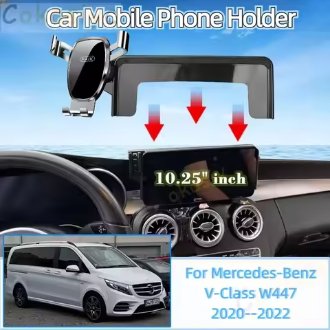 For Mercedes-Benz V-Class EQV Viano W447 2020 2021 2022 Car Mobile Phone Holder Air Vent Cellphone G