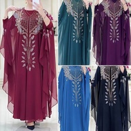 Raya Jubah Muslimah Baju Kurung Moden Blouse Muslimah Jubah Long Dress