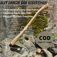 ALAT DANGIR KEBERSIHAN Cangkul Tanah Cap Ayam Ukuran Kecil Terpasang Gagang - Doran Cangkul Dan Cang