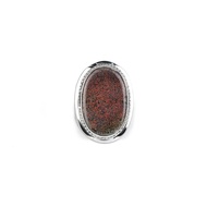 Natural Kalimaya Opal Boulder Matrix Andamooka Ring Monel