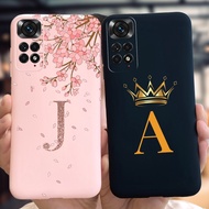 Xiaomi Redmi Note 11 Pro Case 2022 Cute Letters Crown Painted Silicone Soft Cover Redmi Note11 Pro 4G 5G Phone Casing