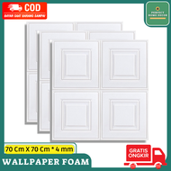 Wallpaper 3D FOAM / Wallpaper Dinding 3D Motif Kotak/Wallfoam Kotak 4MM