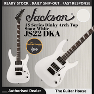 Jackson JS Series Dinky Arch Top JS22 DKA Electric Guitar, Amaranth FB, Snow White