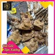 Jade wood Maitreya statue, size 10-8-8