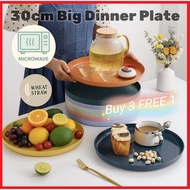 30cm/Set Pinggan Plastik/Pinggan Plastik/Plastic Plate/Piring Plastik/Set Pinggan Ikea/Ikea Plate/Pi