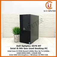 DELL OPTIPLEX 3070 MT INTEL CORE I5-9500 16GB RAM 256GB SSD USED DESKTOP REFURBISHED PC