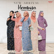 BYREEFA KEMBOJA KURUNG MODEN PRINTED WUDHU FRIENDLY KAIN KIPAS BELAKANG BAJU RAYA 2023 KURUNG CIKGU