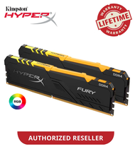 Kingston HyperX Fury RGB 16GB 3600MHz DDR4 Ram CL17 DIMM (Kit of 2) 1Rx8 RGB - HX436C17FB3AK2/16