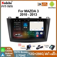7870S 2.7GHZ / 7862 2.0GHZ 9 inch Mazda 3 2008-2012 Android player Carplay Android Auto 2K 2000*1200