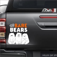 Blighoo Cutting Sticker We Bare Bears Cute Car Trunk Car Sticker 3 Cute Cool Bears