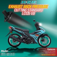 LC V8 KZR BACK PRESSURE LC135 V8 LCV8 28mm 32mm EXHAUST CUTTING STANDARD ekzos BP LCV8 SPEC 54 57 SP