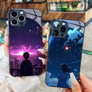 Glass Case Sky Viewing Couplebag Love Couplebag for iPhone 17 16 15 14 13 12 11 8 7 6 6s 6p 7p 8p 6g