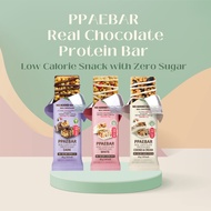 PPAEBAR Real Chocolate Protein Bar - Low Calorie Snack with Zero Sugar
