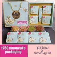 100g/ 125g Mooncake box EXTRA large packaging box & carrier 7pcs set