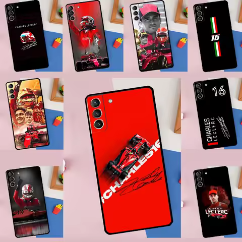 Formula 1 F1 Charles Leclerc Case For Samsung Galaxy S21 S22 S23 Ultra S9 S10 S22 S23 Plus Note 10 2