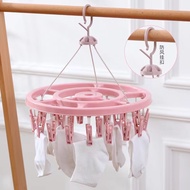 Clips Folding Clothes Dryer Hanger Clothes Dryer Windproof Penyidai Baju Penyidai Socks 晒衣架阳台晒衣架