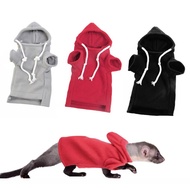 [yiodusi] Ferret Clothes Hoodie Winter Washable Ferret Clothing for Chinchilla Bunny M