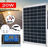 Solar Panel Polycrystalline20W18V Solar Panel Controller Photovoltaic Outdoor Flexible Portable