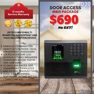 ZKTeco Biometric Fingerprint &amp; Face Recognition Door Access System MB10 PACKAGE