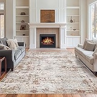 6x9 Area Rugs, Anti-Slip Backing Abstract Area Rug 6x9, Stain Resistant 6x9 Rugs for Living Room, Fo