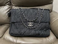 Chanel Denim Chain Bag 牛仔手袋 Maxi Messenager Flapbag CF 絕版