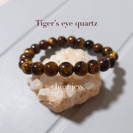 Real Stone Tiger Eye Size 8 Mm.