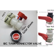 STOP VALVE STOP COCK FOR IBC TANK CONNECTOR
