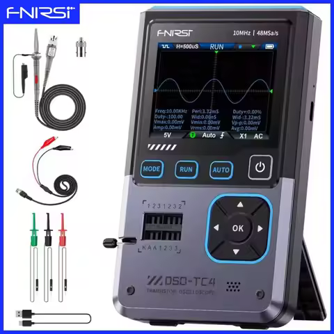 FNIRSI Upgraded DSO-TC4 DSO-TC3 Multifunction Transistor Oscilloscope Signal Generator Portable Elec