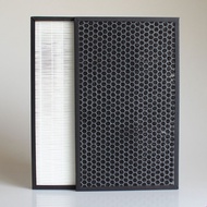 2PCS FU-888SV HEPA และถ่านกัมมันต์สำหรับ Sharp FU-P60S FU-888SV FU-4031NAS FU-P40S เครื่องกรองอากาศอ