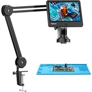 TOMLOV DM602 Flex 2000X Digital Microscope | 10.1" LCD HDMI | 3 Lenses + 144LED Ring Light | Profess