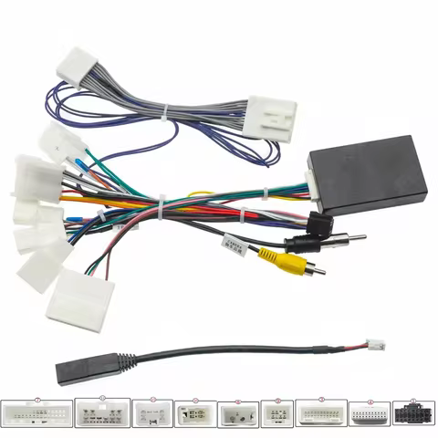 Quadlock Wiring Harness CAN Bus Decoder Plug to Quad Lock Car Android Cable Adapter for Toyota Vitz 
