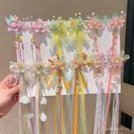 Children Antique Hair Accessories Pair Clip Girls Super Fairy Butterfly Streamer Hair Clip Chinese S