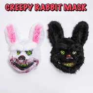 Creepy Furry Rabbit Mask. Halloween Scary  Bunny Mask