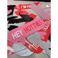 Photo Props wedding prop Bachelorette Party Booth With Wooden Handle