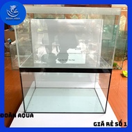 Fish tank 50x30x30 5mm glass with full computer grinding, safe, hidden glue