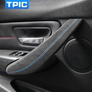 TPIC For BMW F30 F32 F34  Made of Alcantara Wrap Trim Door Pull Handle Performance Cover Trims Car I