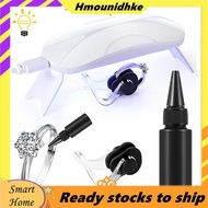 Glue with UV Light and Silicone Women Men Easy Application and Removal Ring Guards Fit Any Shape