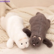SOLARBYTE Plush Ferret Stuffed Toy, Realistic Design Soft Fluffy Ferret Plush Toy, Lovely Doll Lifel