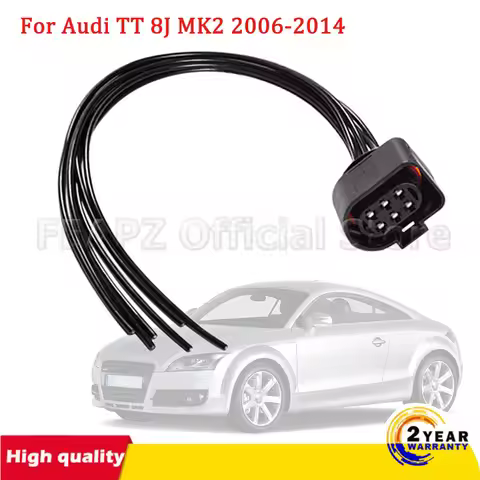 For Audi TT 8J MK2 2006-2014 6 Pins Tail Light Bulb Holder Taillight Socket Plug Cable