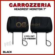Carrozzeria CZ-V900 7 inch LED Headrest Monitor LCD Colour With Universal Mounting Pillow 2 pcs (Bla