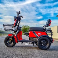 AZ E Bike Basikal Elektrik 3 Roda Electric Tricycle 3 Seats Electric Scooter 3 Wheels 电动自行车电动三轮 Tuk Tuk Mini Family Car