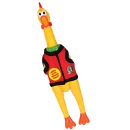 Archie McPhee Multicolor Rubber Emotional Support Chicken Play Figure - 13 Inch, No Assembly Require