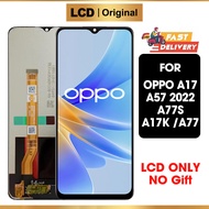 Original LCD OPPO A17 A17K / A57 2022 / A77S A77 Fullset Untuk Glass Touch Screen Digitizer ori Asli