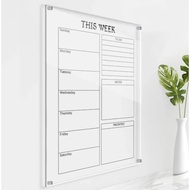 Daily Planner Acrylic Weekly Planner | Acrylic Schedule Board