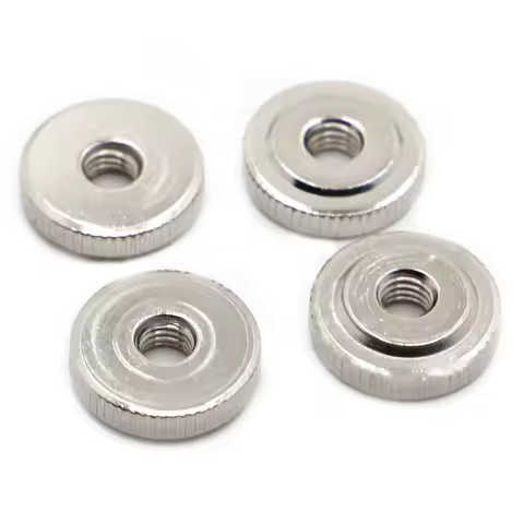 2/5pcs M3 M4 M5 M6 M8 M10 DIN467 GB807 Nickel Plated Handle Nuts Knurled Thumb Nuts