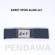 Natural Sponge Rubber 2 x 1 cm Natural Rubber/