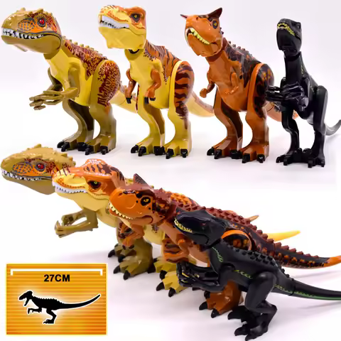 Brutal Raptor Building Jurassic Blocks World 2 MINI Dinosaur Figures Bricks Dino Toys For Children D