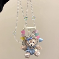 ~Lucky Pet Boutique~Phone Case Lanyard Blue Shirt Blue Balloon Rose Rose Back Clip Suitable for ihon