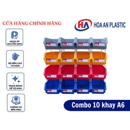 Hoa An Plastic Hoa An HA Plastic [Combo of 10] A6 Plastic tray Size: 24x16 x12 cm